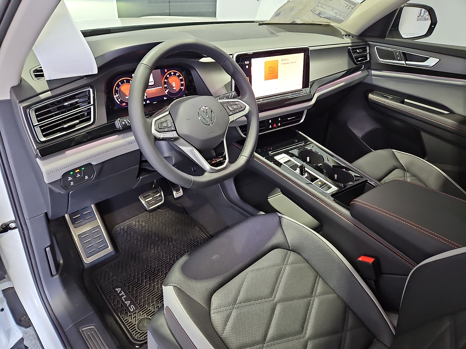 2026 Volkswagen Atlas Peak Edition Opal White Pearl at Street VW of Amarillo