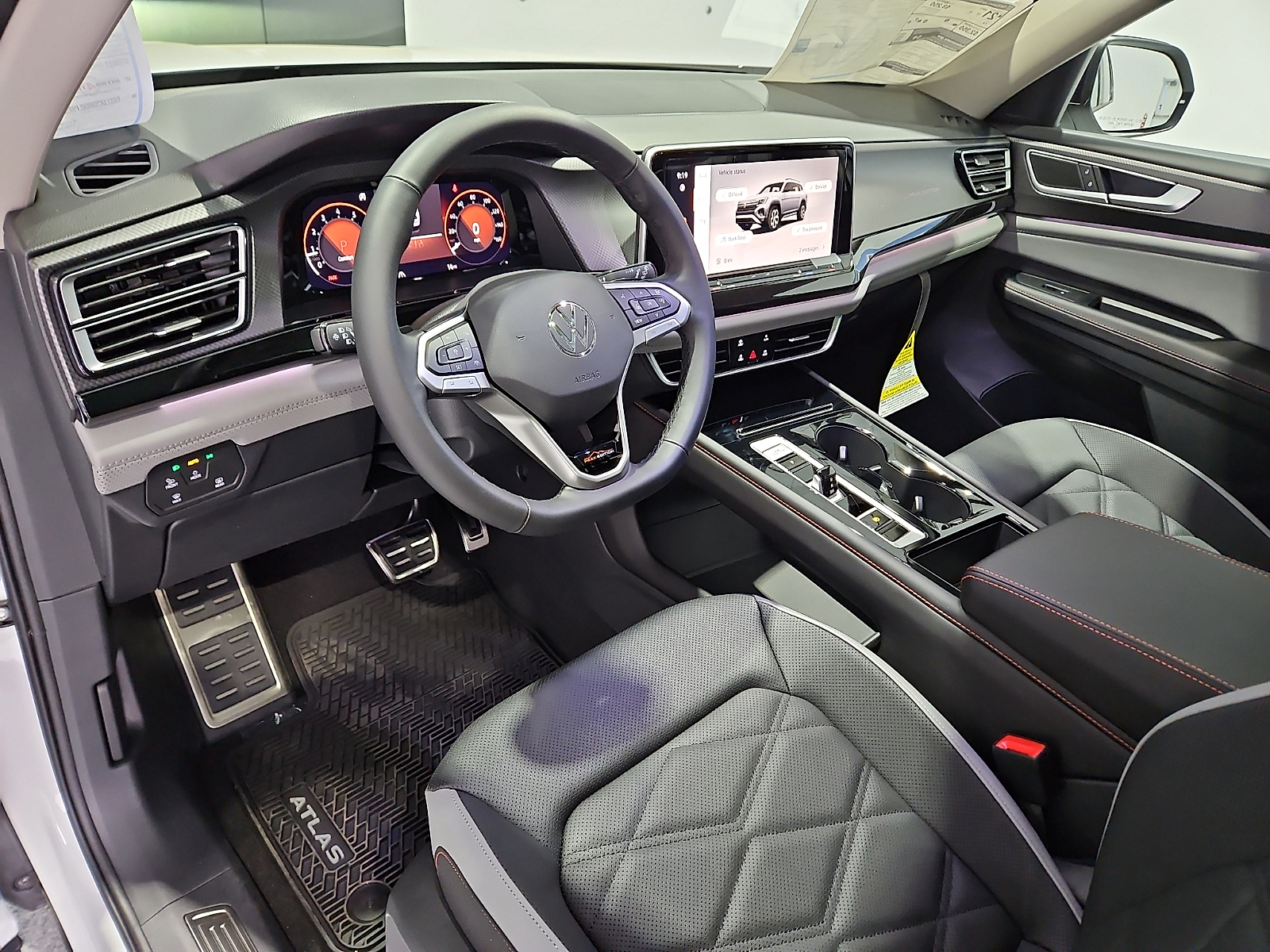 2026 Volkswagen Atlas Peak Edition Opal White Pearl at Street VW of Amarillo