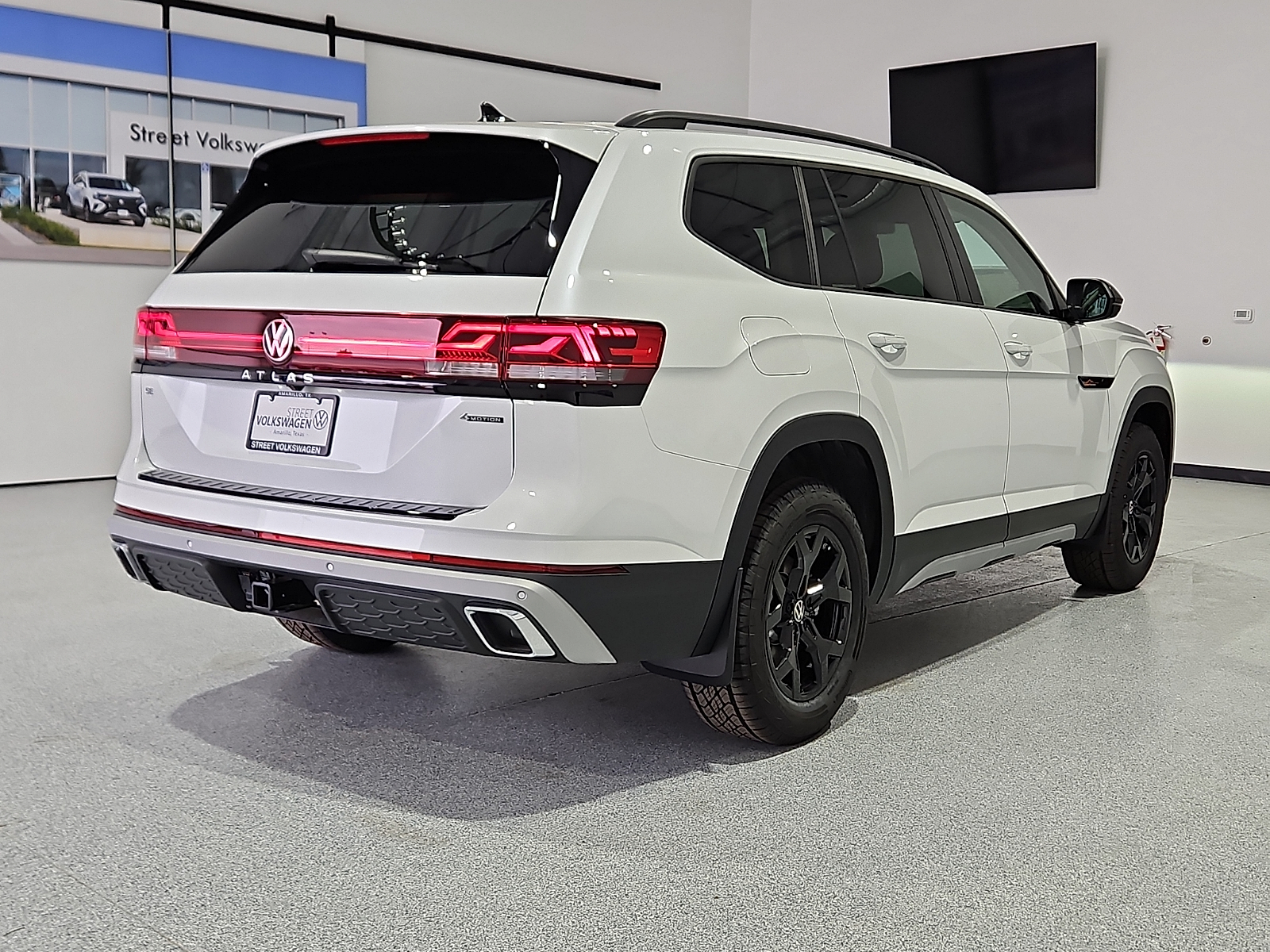 2026 Volkswagen Atlas Peak Edition Opal White Pearl at Street VW of Amarillo