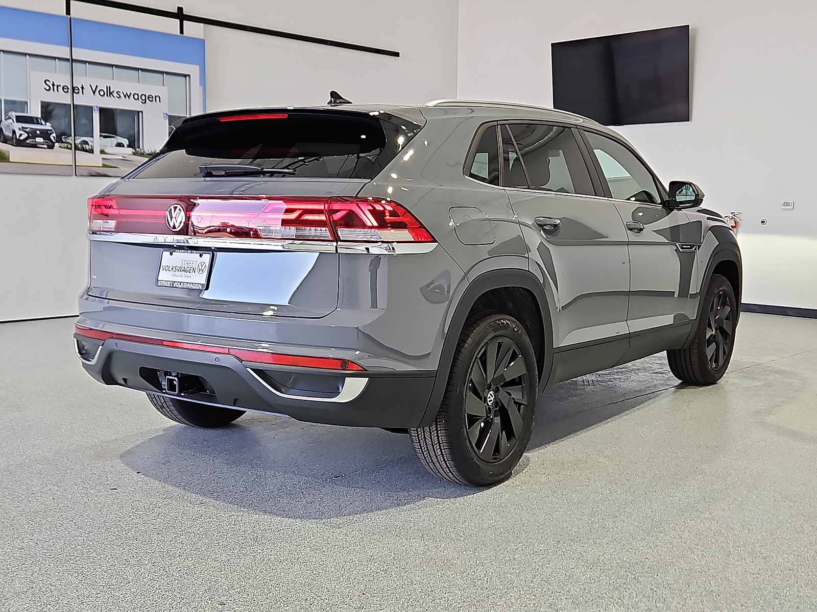 2026 Volkswagen Atlas Cross Sport SE with Technology Pure Gray at Street VW of Amarillo
