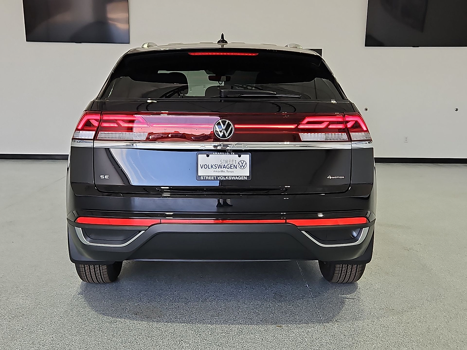 2026 Volkswagen Atlas Cross Sport SE Deep Black Pearl at Street VW of Amarillo