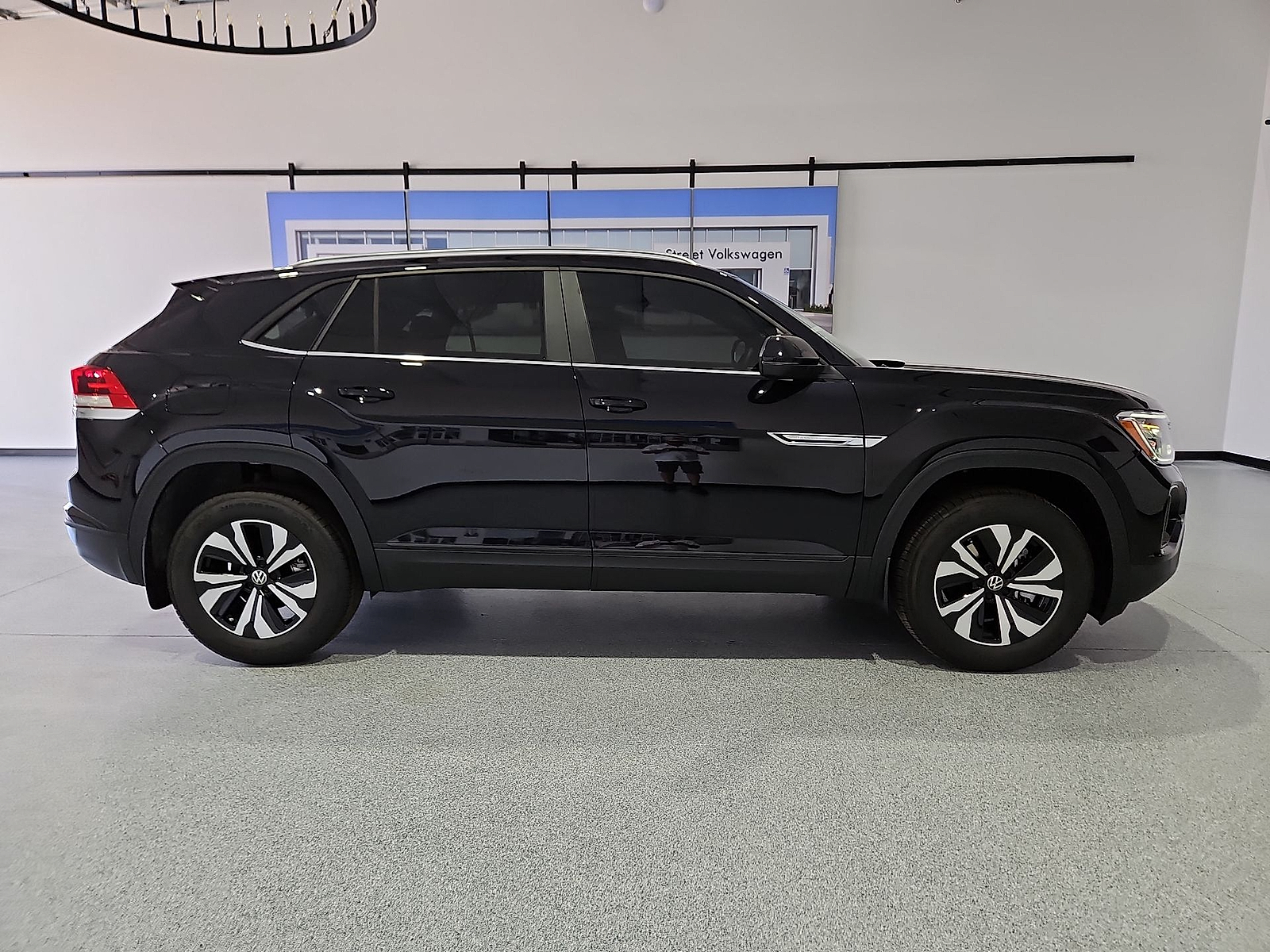 2026 Volkswagen Atlas Cross Sport SE Deep Black Pearl at Street VW of Amarillo