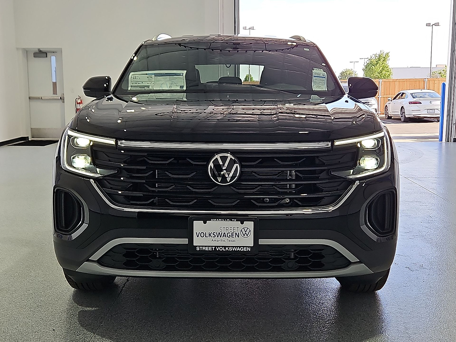 2026 Volkswagen Atlas Cross Sport SE Deep Black Pearl at Street VW of Amarillo