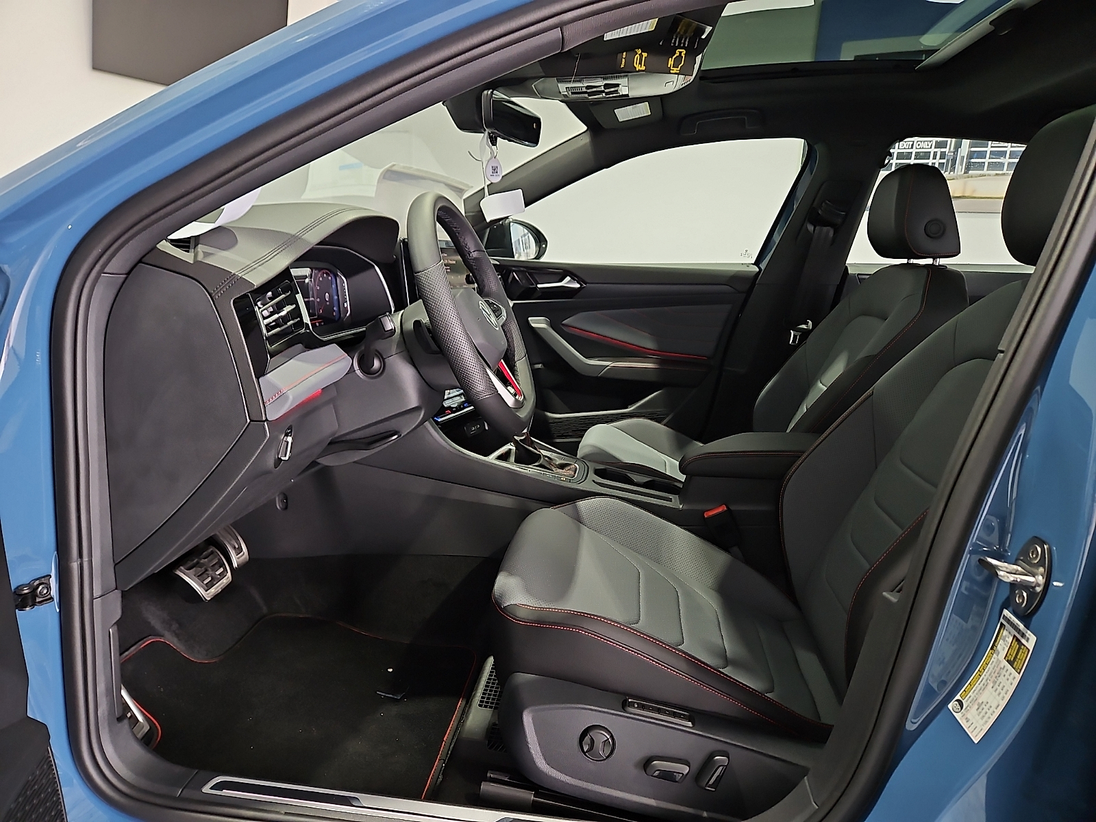 2026 Volkswagen Jetta GLI Autobahn Monterey Blue Pearl w/Deep Black Roof at Street VW of Amarillo