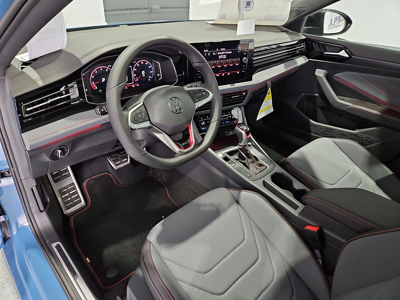 2026 Volkswagen Jetta GLI Autobahn Monterey Blue Pearl w/Deep Black Roof at Street VW of Amarillo
