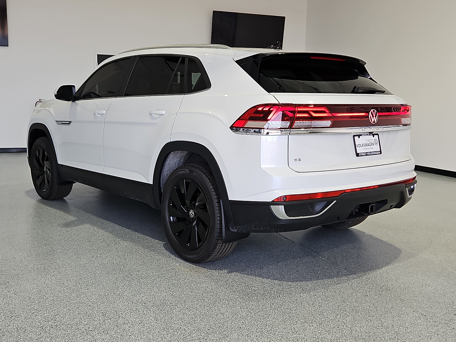 2026 Volkswagen Atlas Cross Sport SE with Technology Opal White Pearl at Street VW of Amarillo