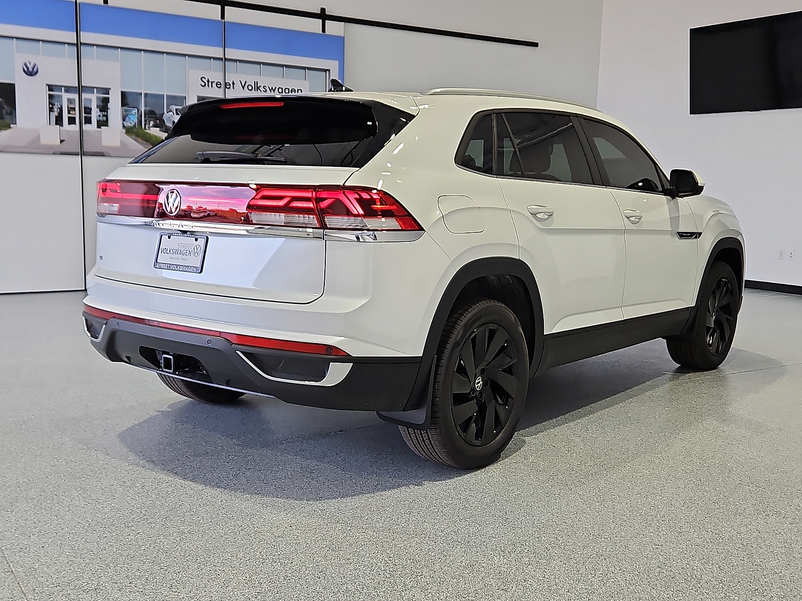 2026 Volkswagen Atlas Cross Sport SE with Technology Opal White Pearl at Street VW of Amarillo