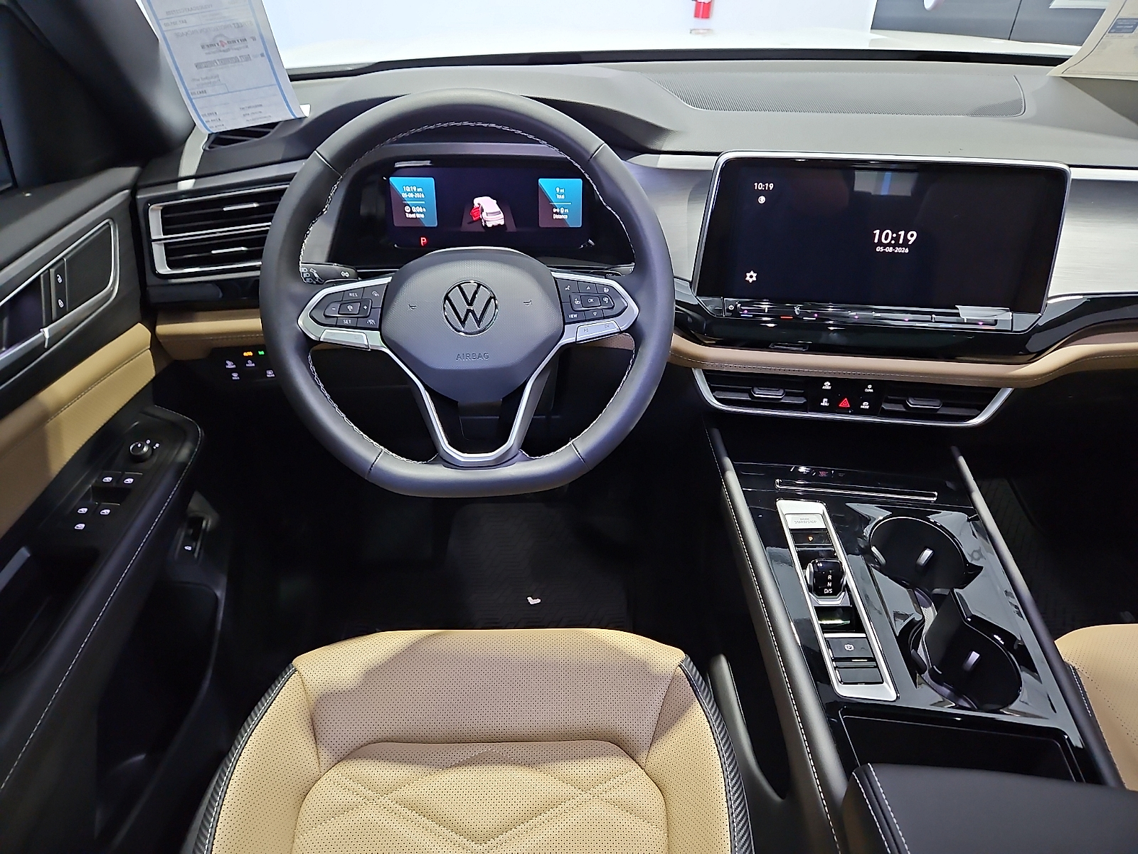 2026 Volkswagen Atlas Cross Sport SE with Technology Opal White Pearl at Street VW of Amarillo