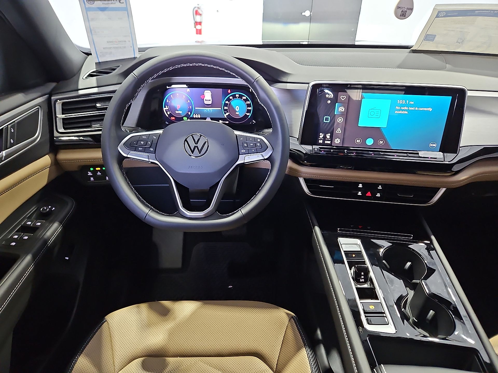 2026 Volkswagen Atlas Cross Sport SE with Technology Deep Black Pearl at Street VW of Amarillo