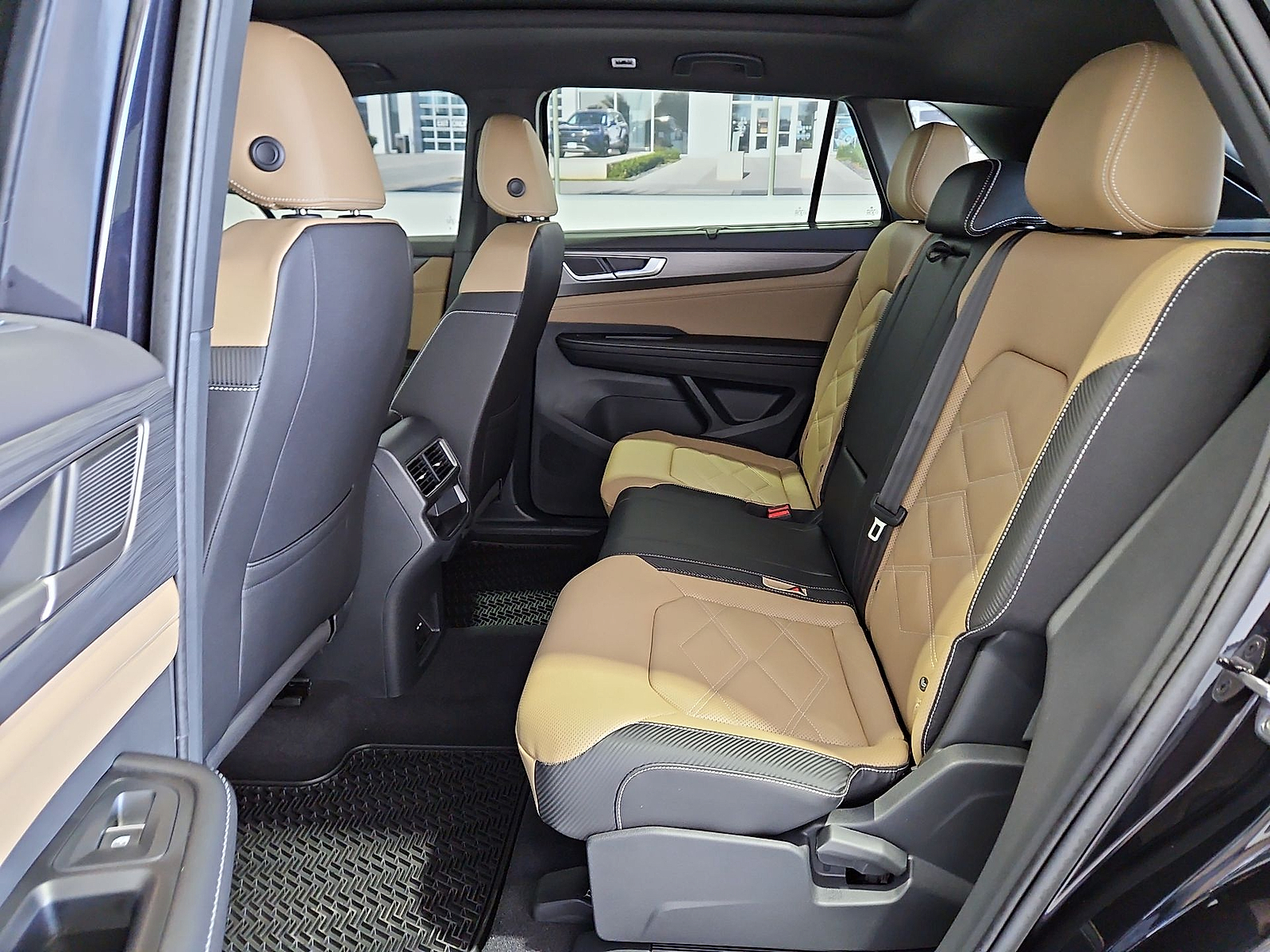 2026 Volkswagen Atlas Cross Sport SE with Technology Deep Black Pearl at Street VW of Amarillo