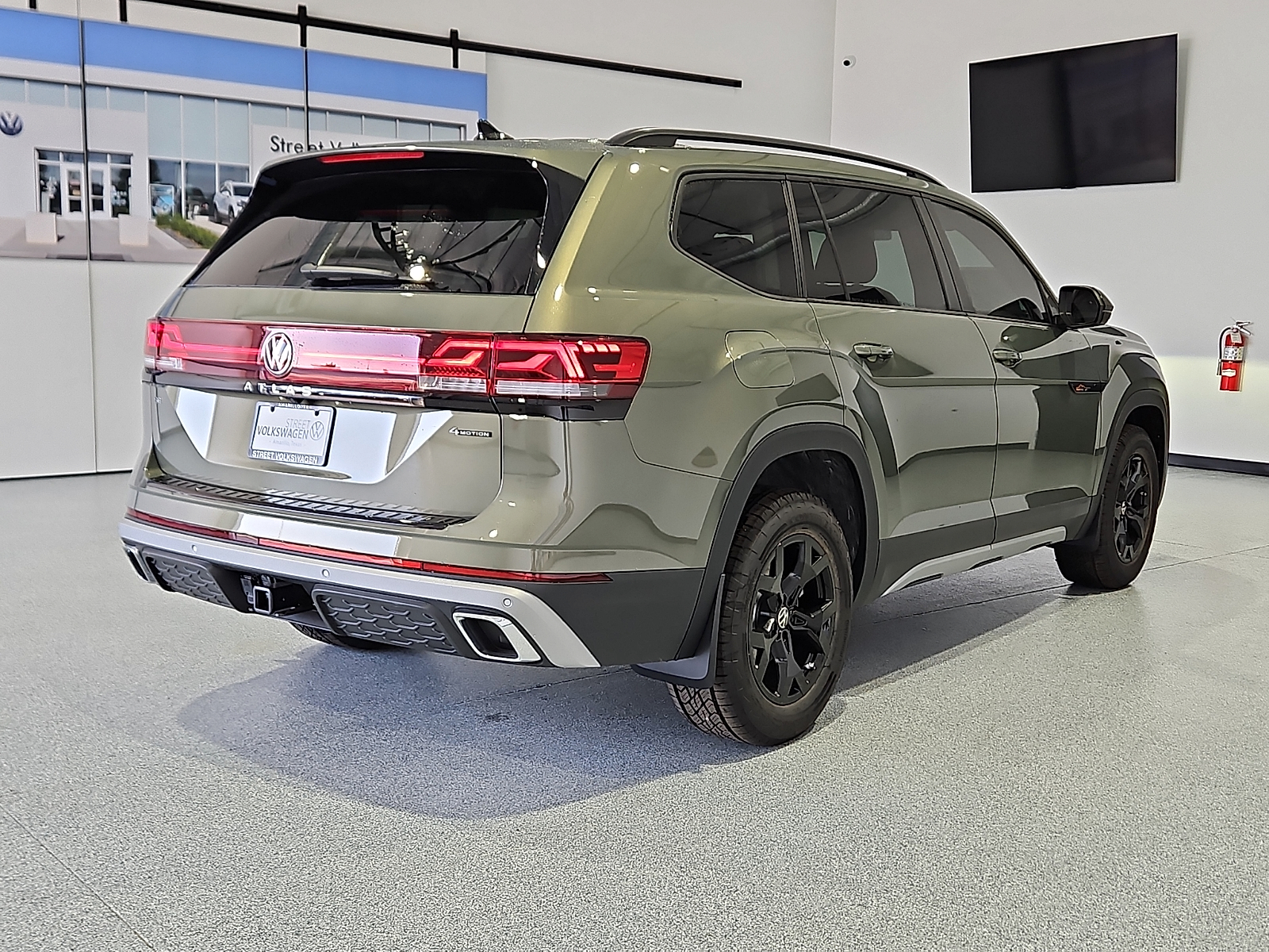 2026 Volkswagen Atlas Peak Edition Avocado Green Pearl at Street VW of Amarillo