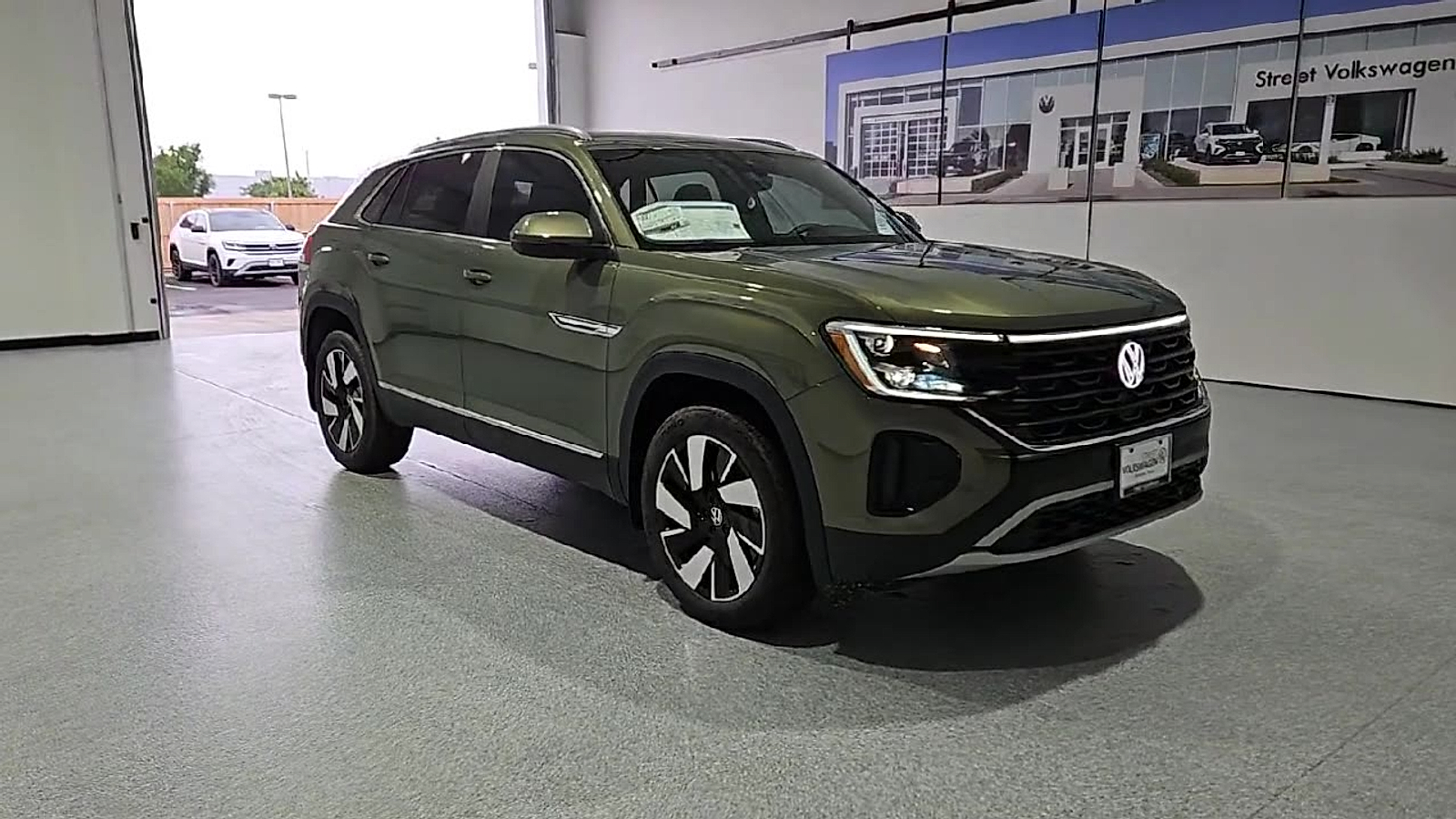 2026 Volkswagen Atlas Cross Sport SEL Avocado Green Pearl at Street VW of Amarillo