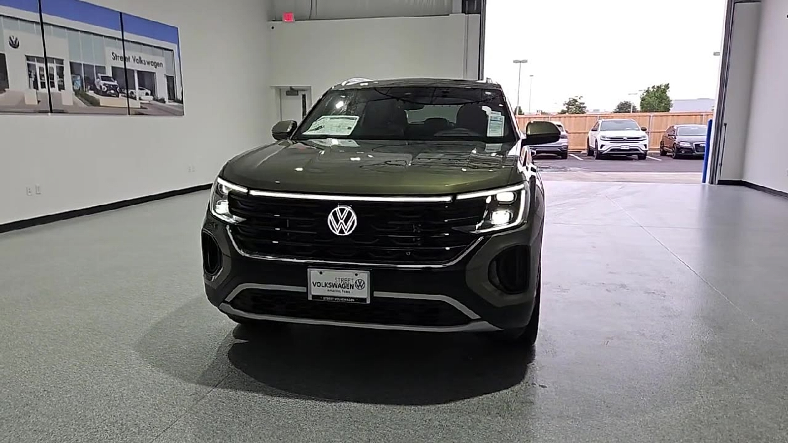 2026 Volkswagen Atlas Cross Sport SEL Avocado Green Pearl at Street VW of Amarillo