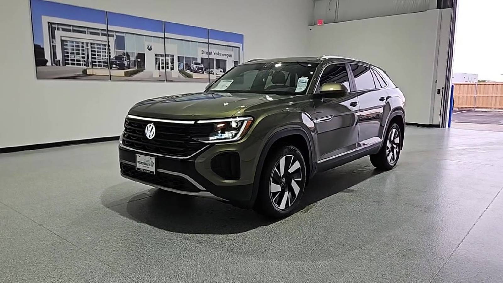 2026 Volkswagen Atlas Cross Sport SEL Avocado Green Pearl at Street VW of Amarillo