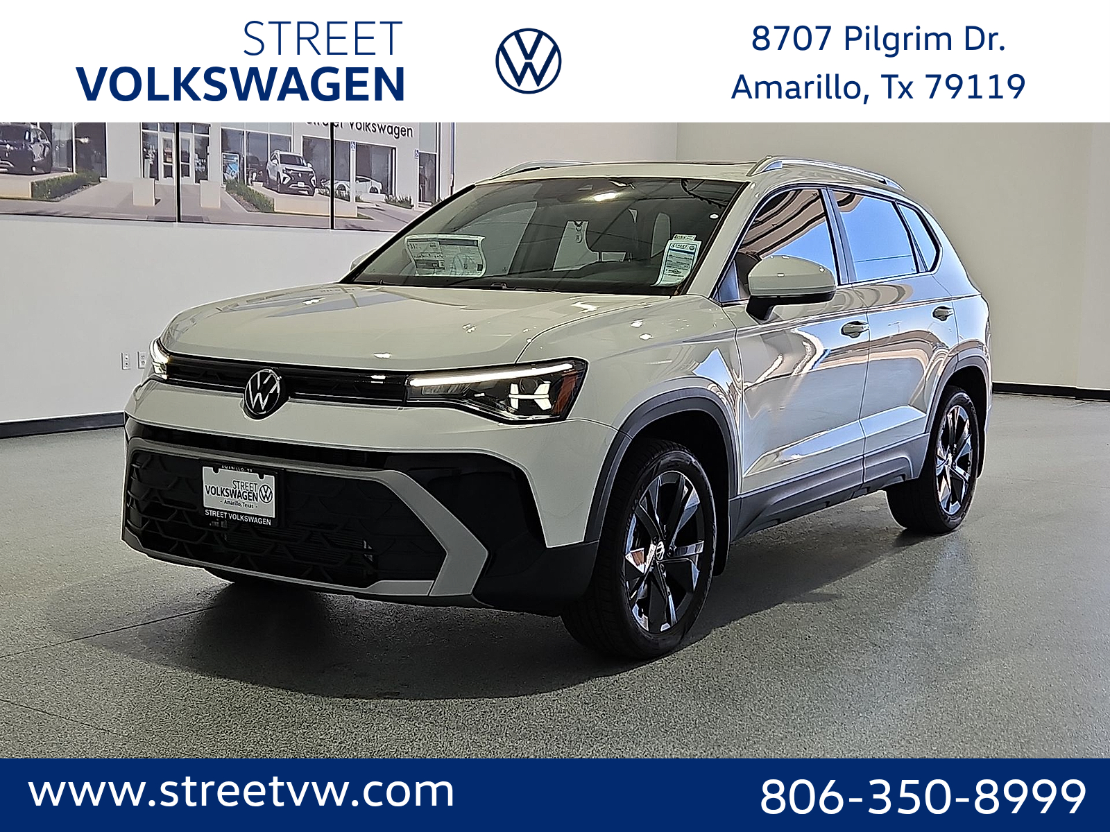 2026 Volkswagen Taos SE Pure White at Street VW of Amarillo