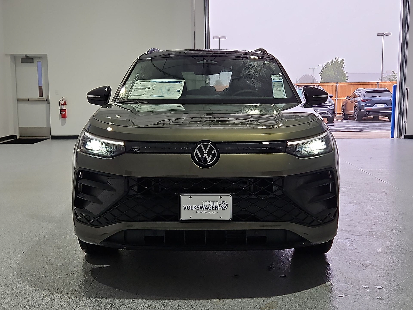 2026 Volkswagen Tiguan SE R-Line Black Avocado Green w/Deep Black Roof at Street VW of Amarillo