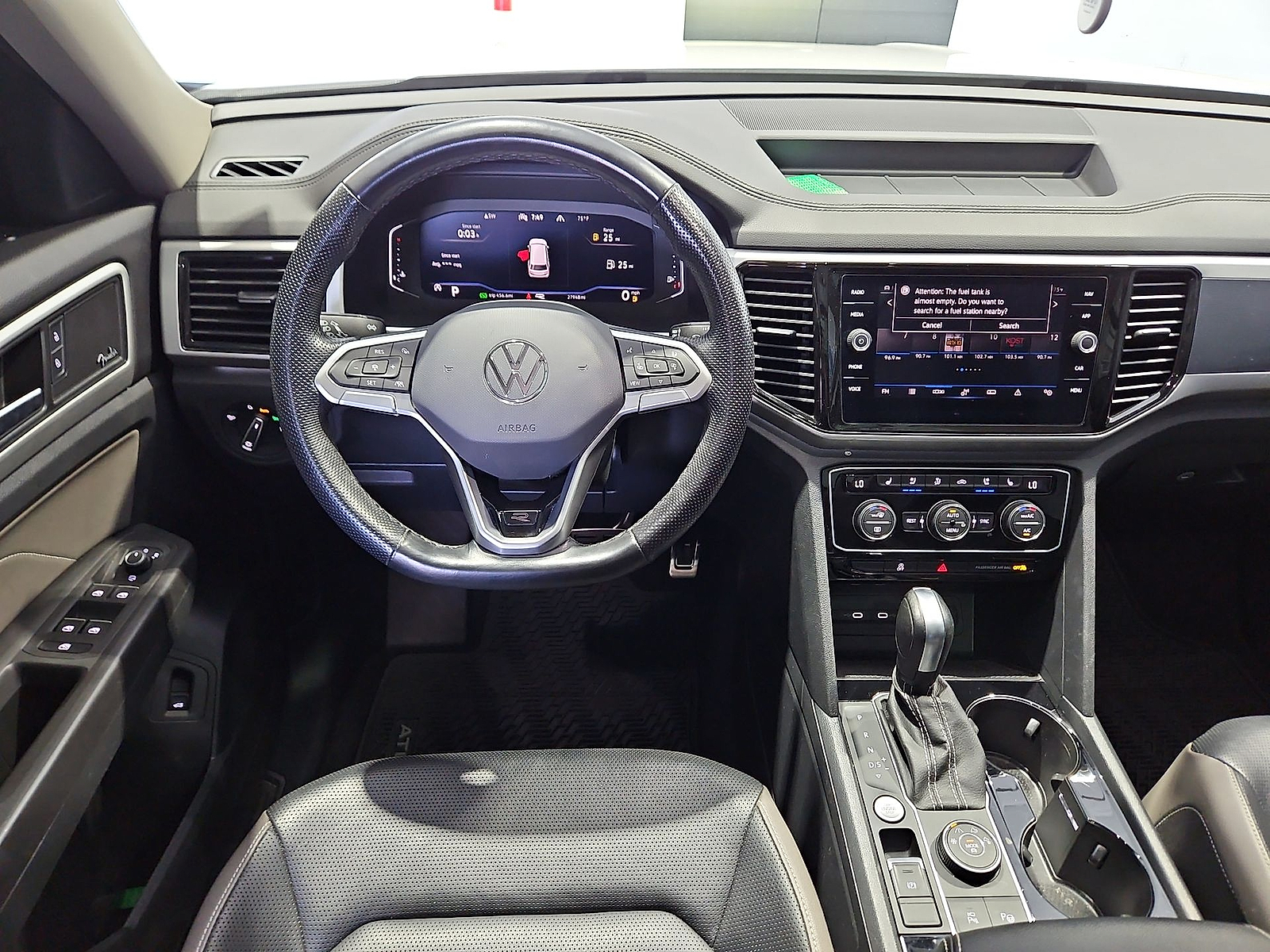 2022 Volkswagen Atlas 3.6L V6 SEL Premium R-Line Oryx White Pearl at Bobby Duby Motors
