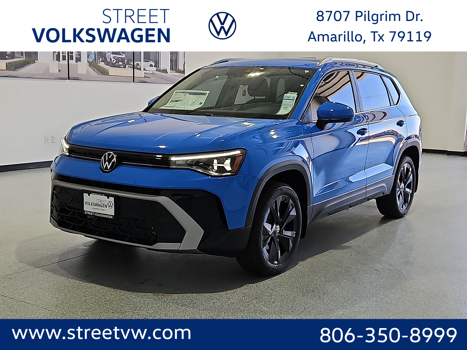 2026 Volkswagen Taos SE Cornflower Blue at Street VW of Amarillo
