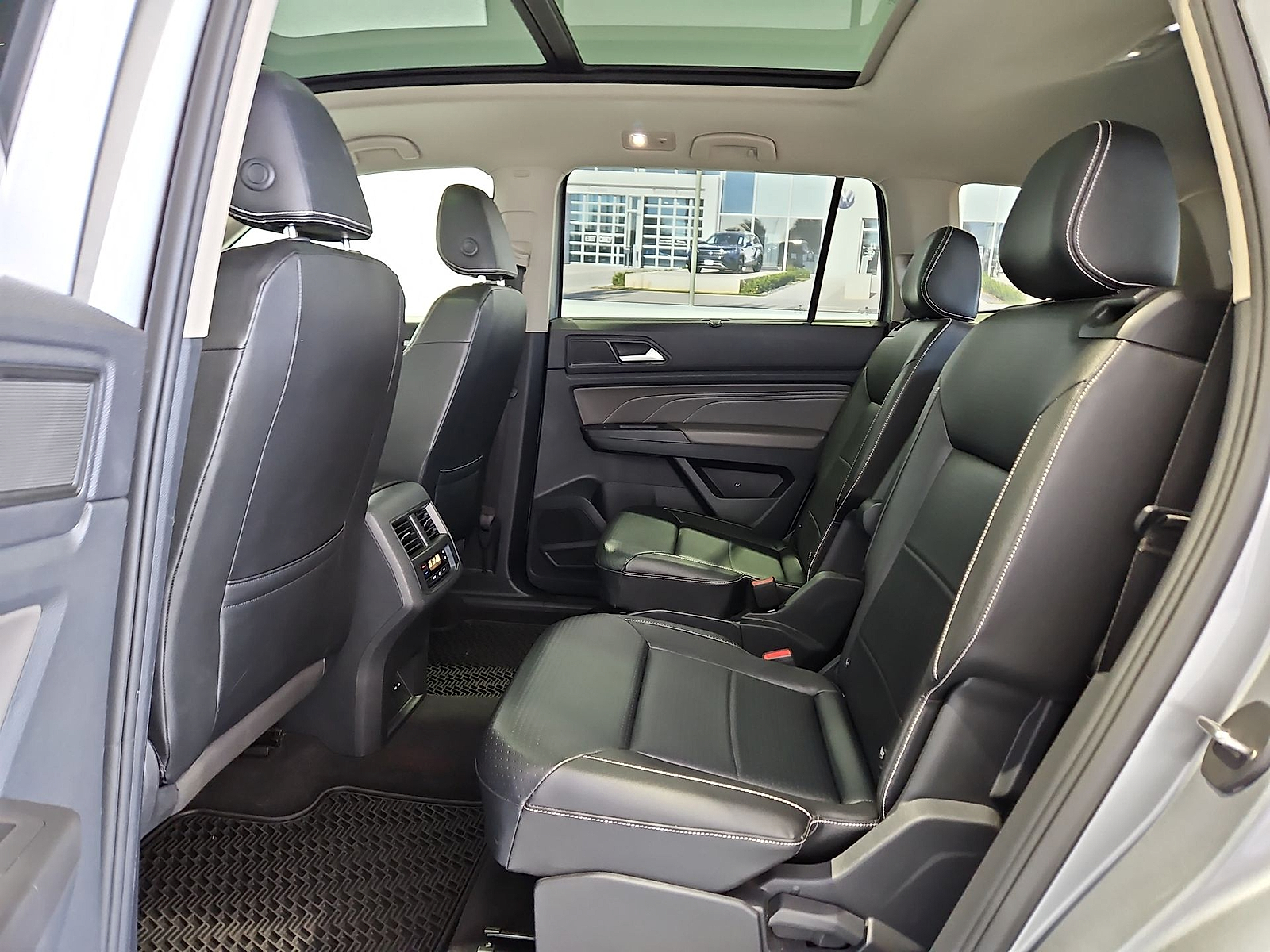 2022 Volkswagen Atlas 3.6L V6 SEL R-Line Pyrite Silver Metallic at Bobby Duby Motors