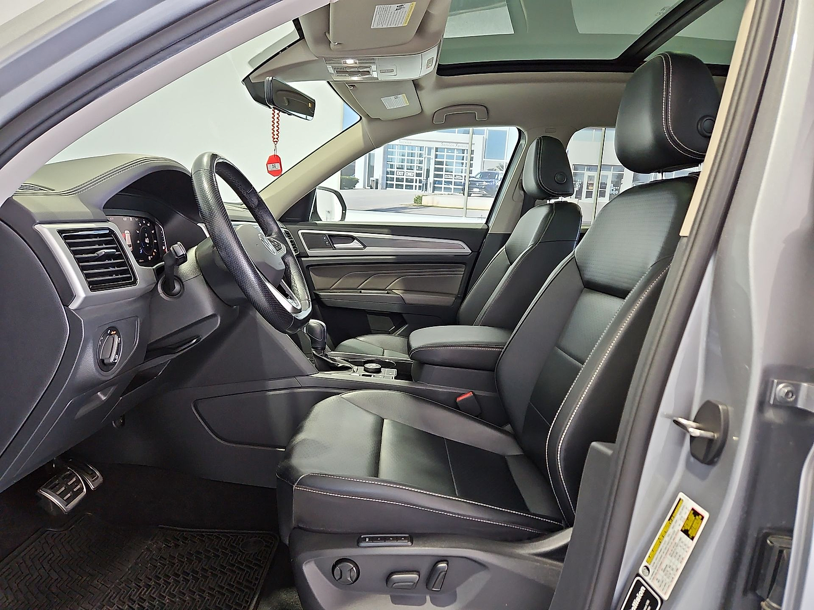 2022 Volkswagen Atlas 3.6L V6 SEL R-Line Pyrite Silver Metallic at Bobby Duby Motors