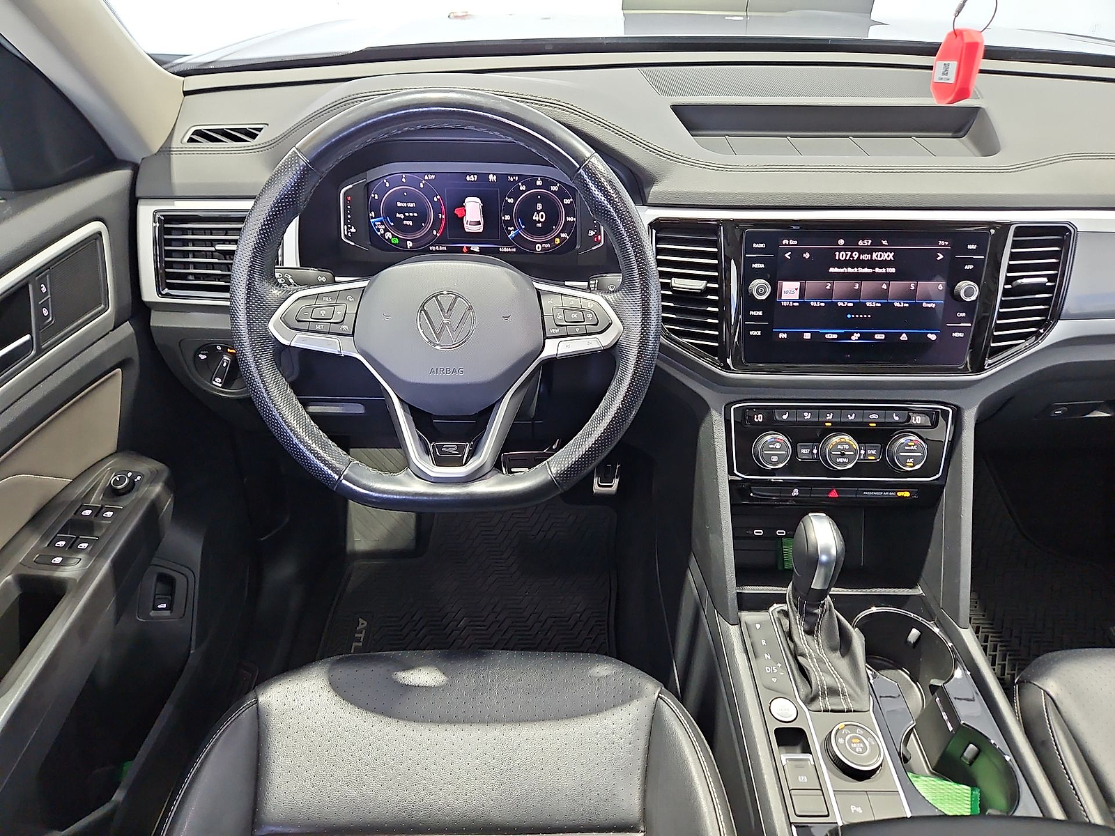 2022 Volkswagen Atlas 3.6L V6 SEL R-Line Pyrite Silver Metallic at Bobby Duby Motors