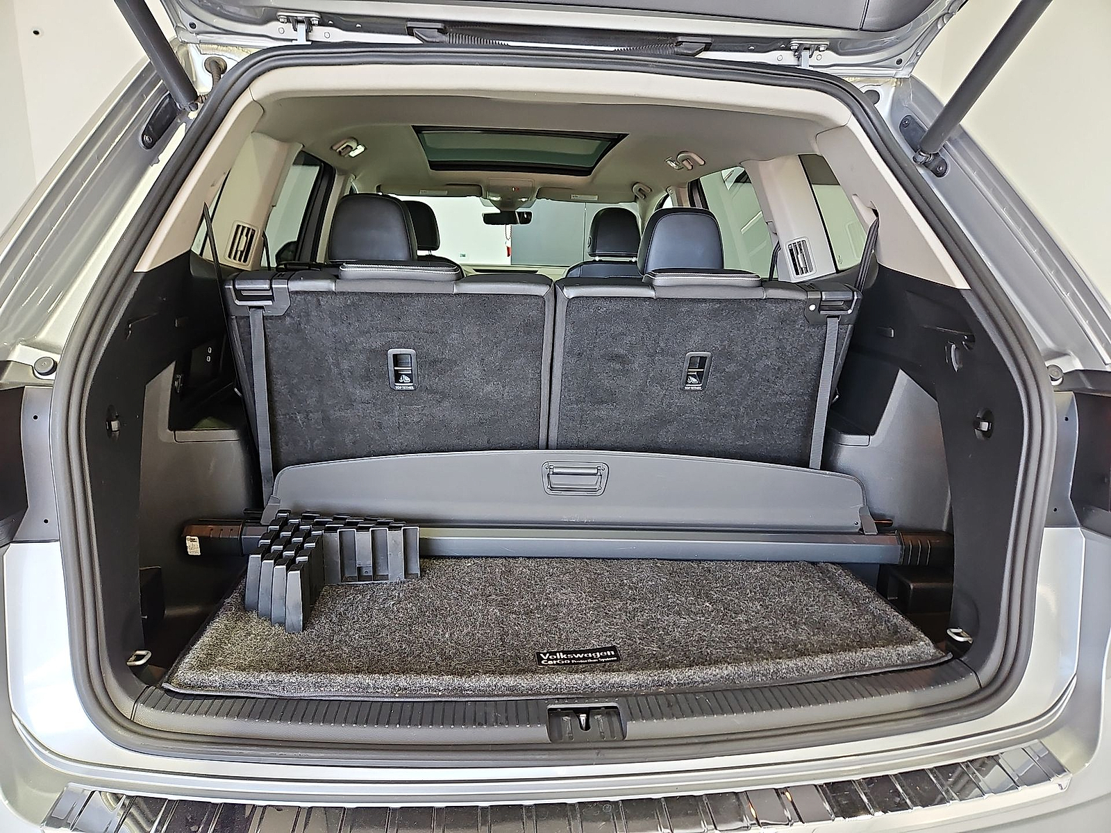 2022 Volkswagen Atlas 3.6L V6 SEL R-Line Pyrite Silver Metallic at Bobby Duby Motors