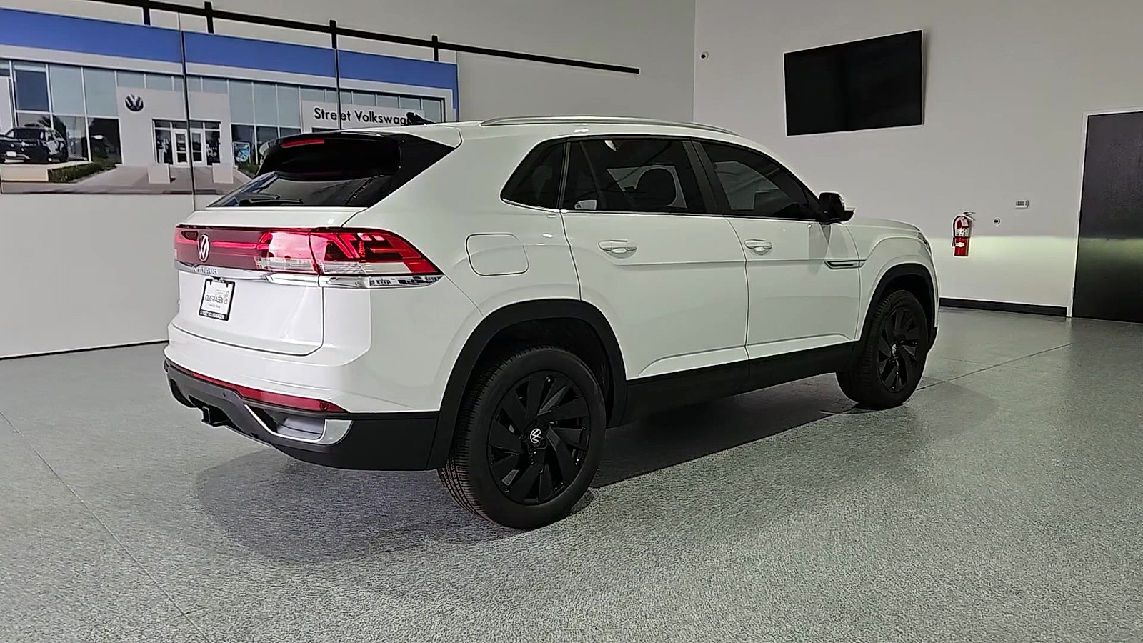 2026 Volkswagen Atlas Cross Sport SE with Technology Opal White Pearl at Street VW of Amarillo