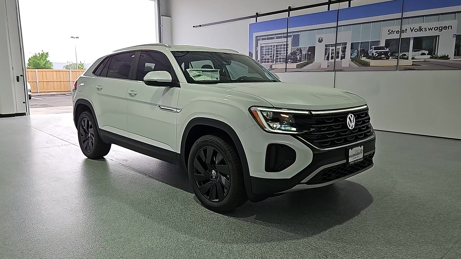 2026 Volkswagen Atlas Cross Sport SE with Technology Opal White Pearl at Street VW of Amarillo