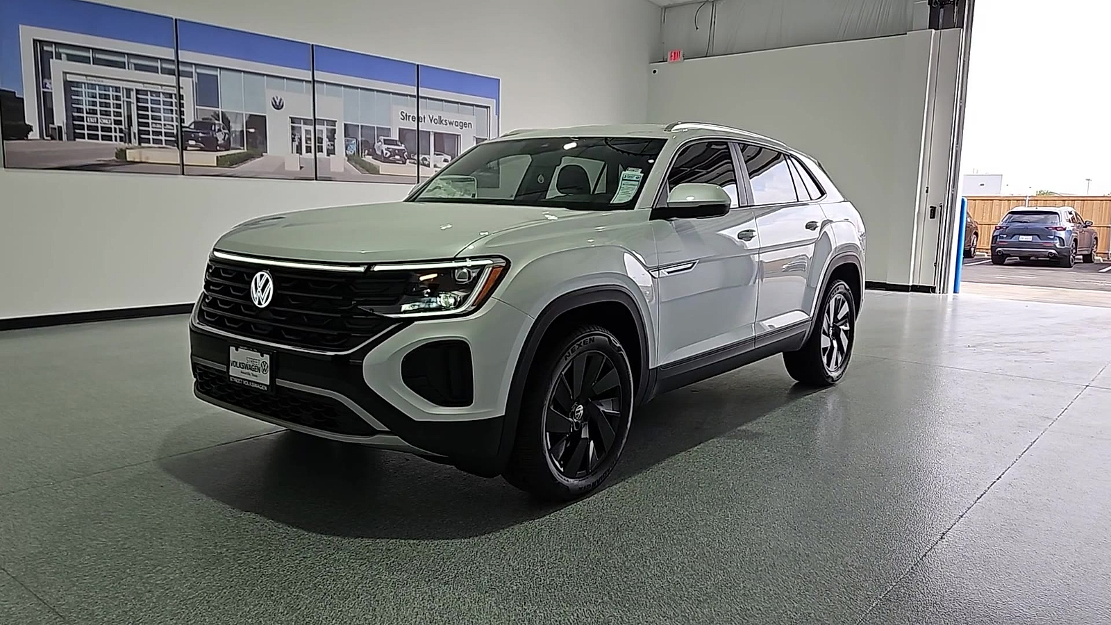 2026 Volkswagen Atlas Cross Sport SE with Technology Opal White Pearl at Street VW of Amarillo