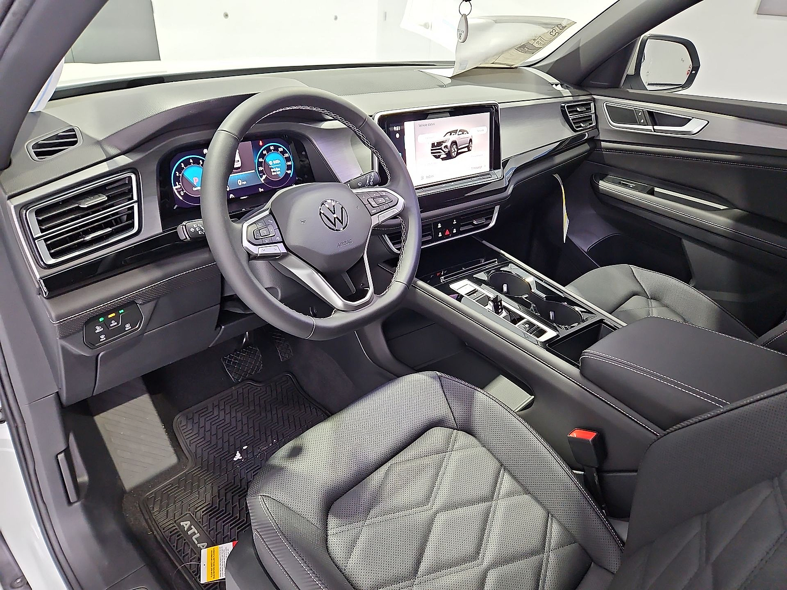 2026 Volkswagen Atlas Cross Sport SE with Technology Opal White Pearl at Street VW of Amarillo