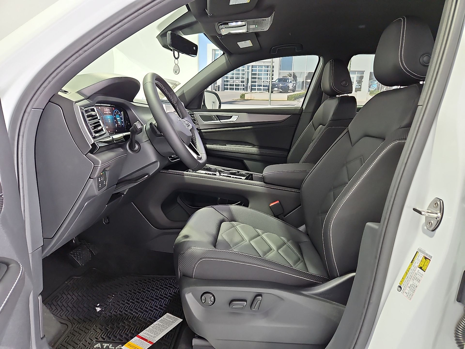 2026 Volkswagen Atlas Cross Sport SE with Technology Opal White Pearl at Street VW of Amarillo