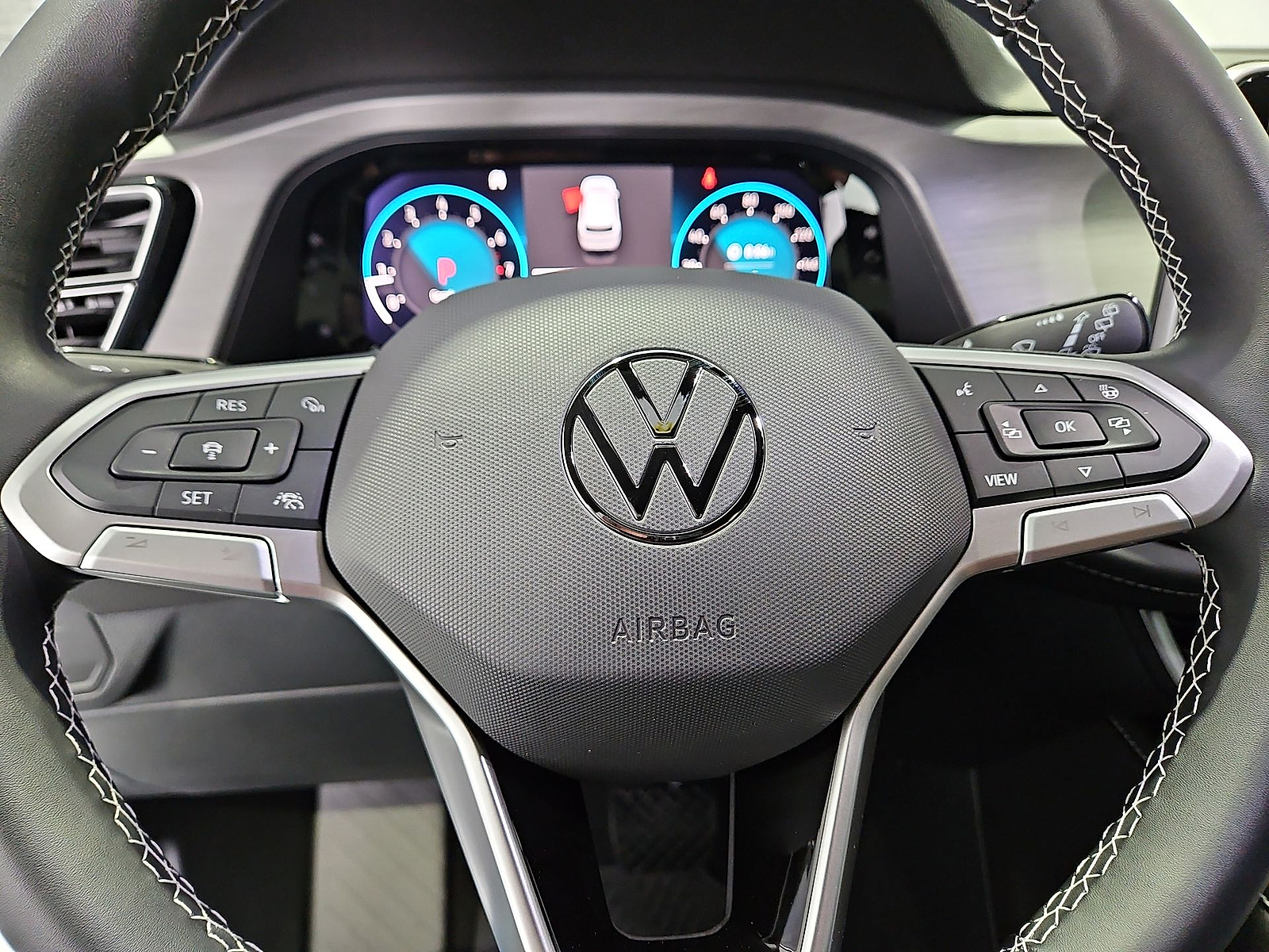 2026 Volkswagen Atlas Cross Sport SE with Technology Opal White Pearl at Street VW of Amarillo