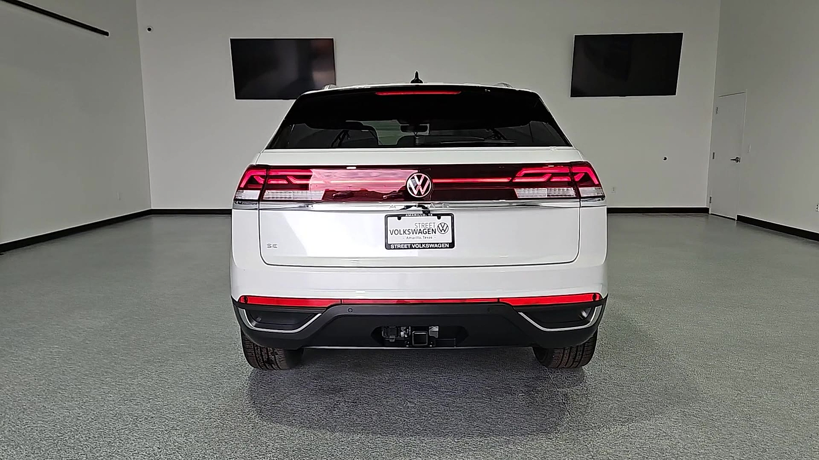 2026 Volkswagen Atlas Cross Sport SE with Technology Opal White Pearl at Street VW of Amarillo