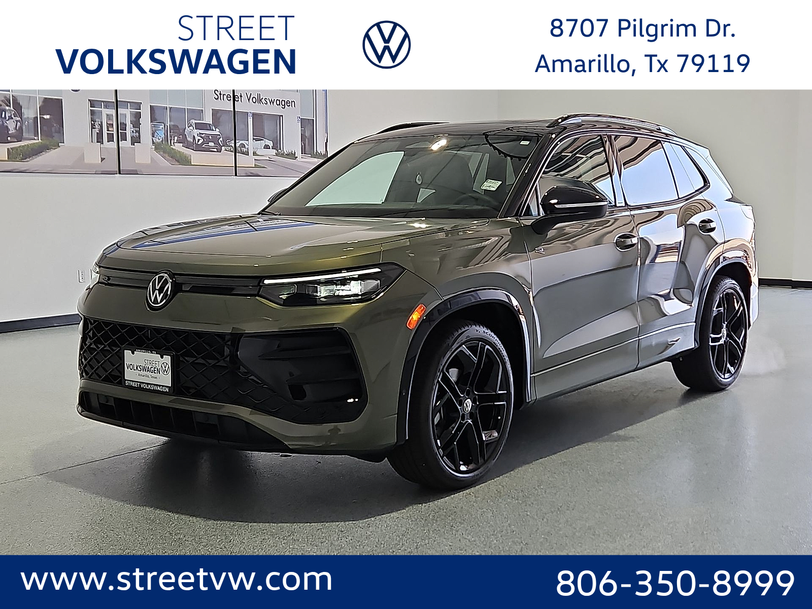 2026 Volkswagen Tiguan SE R-Line Black in Avocado Green w/Deep Black Roof