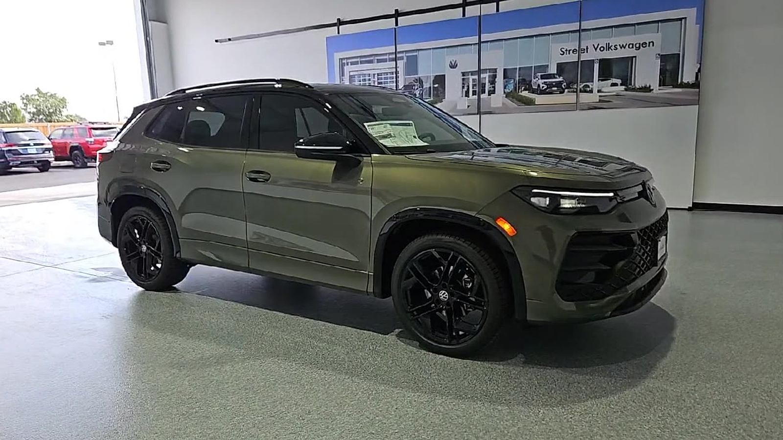 2026 Volkswagen Tiguan SE R-Line Black Avocado Green w/Deep Black Roof at Street VW of Amarillo