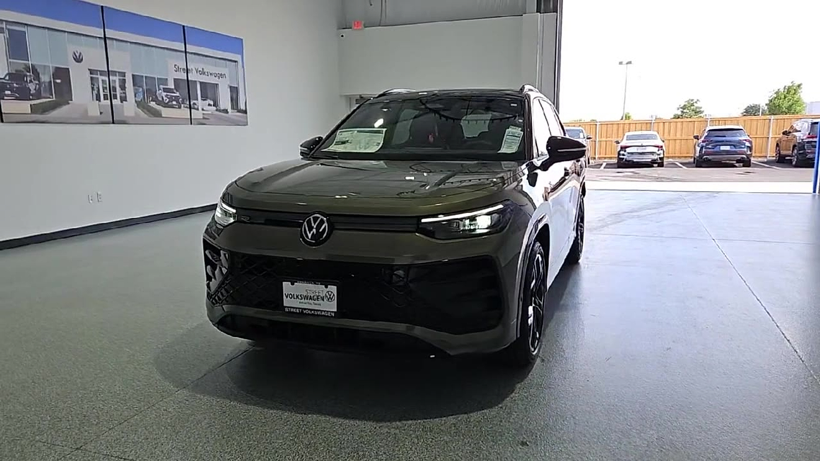 2026 Volkswagen Tiguan SE R-Line Black Avocado Green w/Deep Black Roof at Street VW of Amarillo