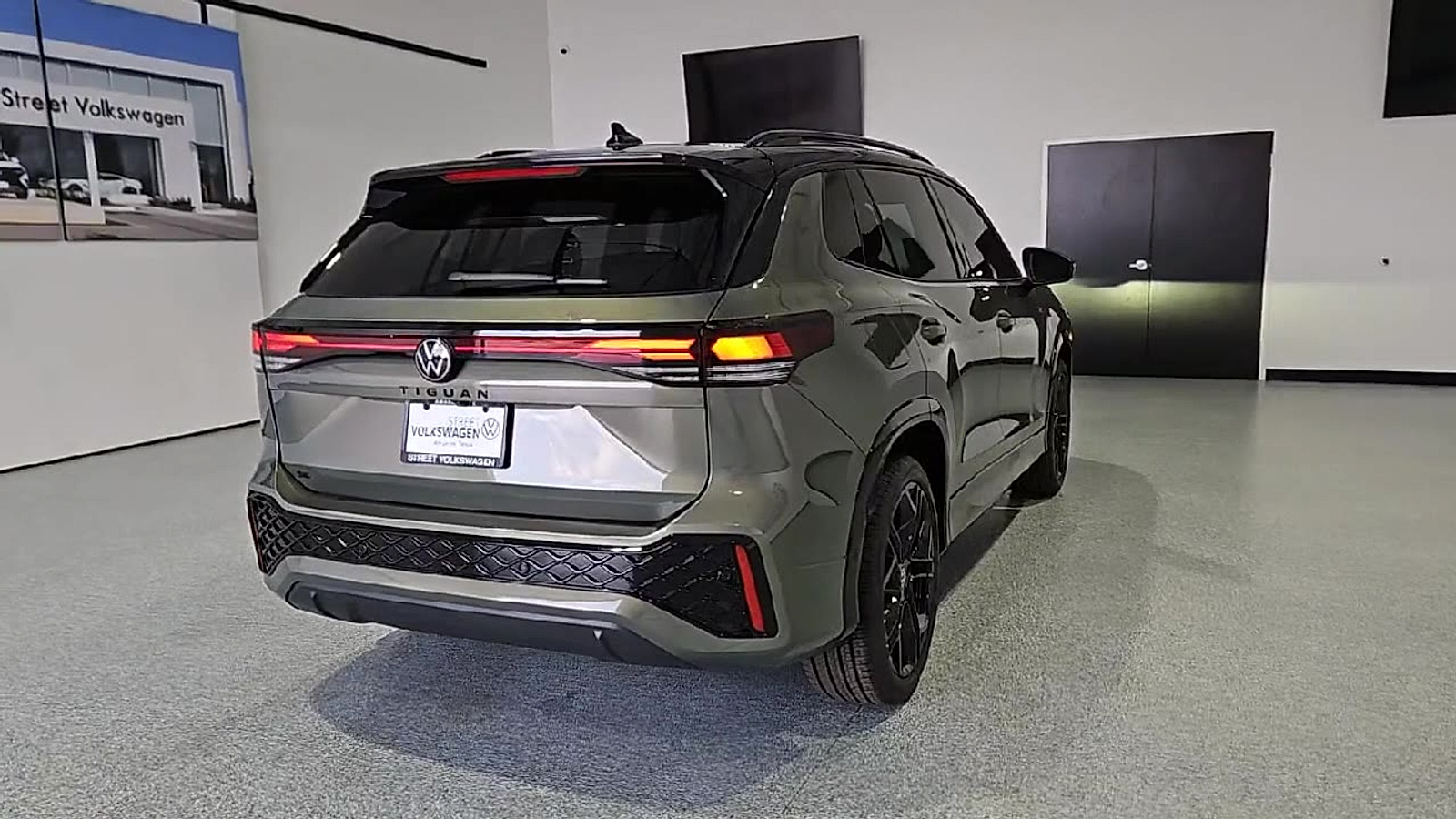 2026 Volkswagen Tiguan SE R-Line Black Avocado Green w/Deep Black Roof at Street VW of Amarillo