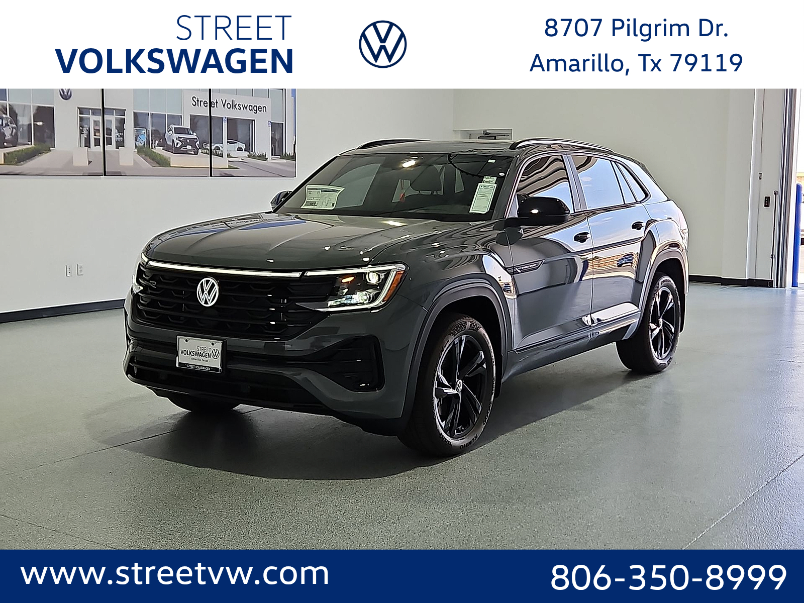 2026 Volkswagen Atlas Cross Sport SEL R-Line Black in Pure Gray