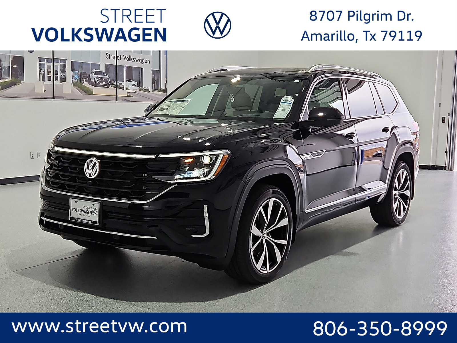 2026 Volkswagen Atlas SEL Premium R-Line in Deep Black Pearl