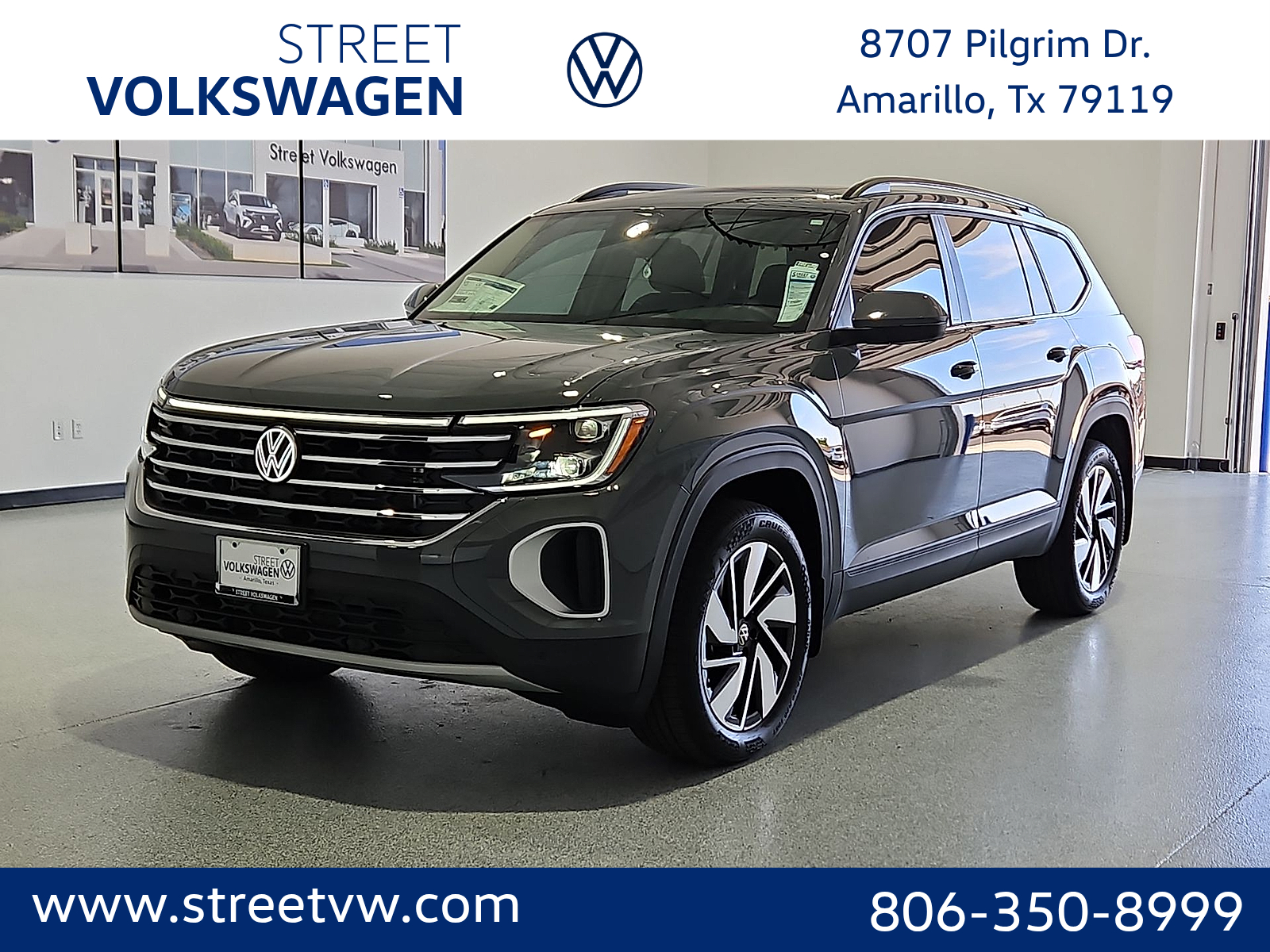 2026 Volkswagen Atlas SE with Technology in Pure Gray