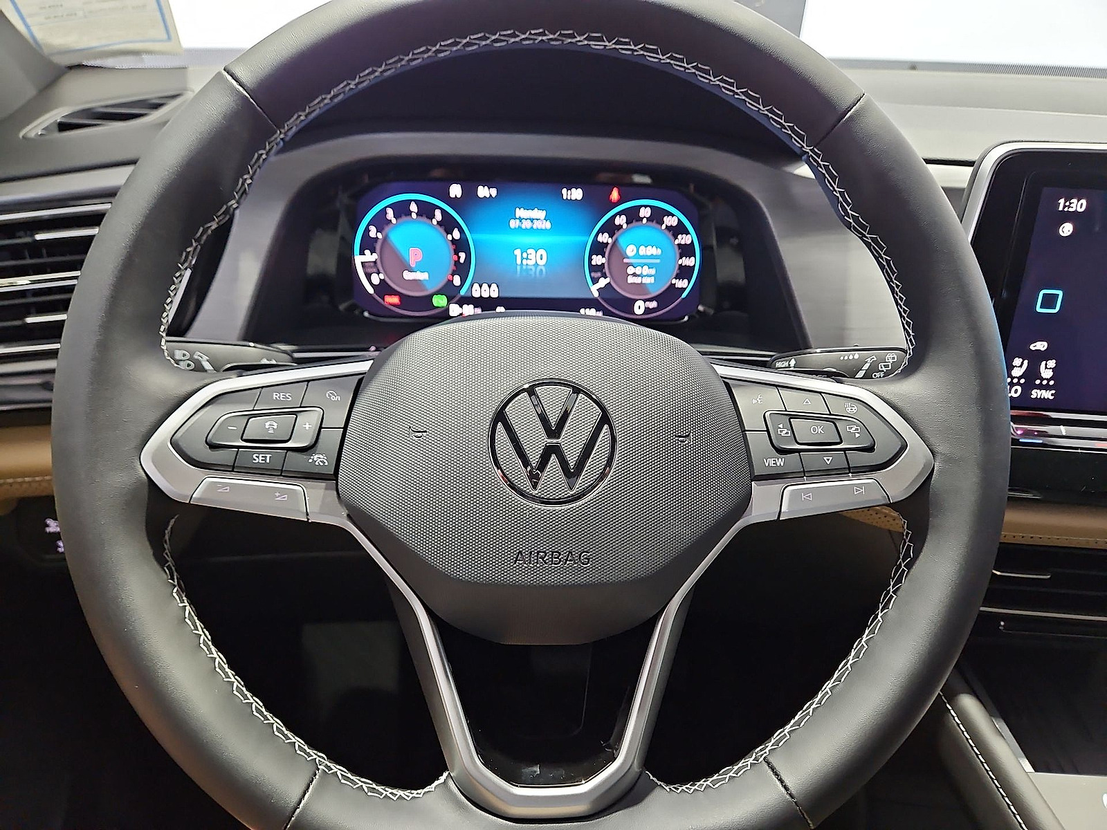 2026 Volkswagen Atlas Cross Sport SE Opal White Pearl at Street VW of Amarillo