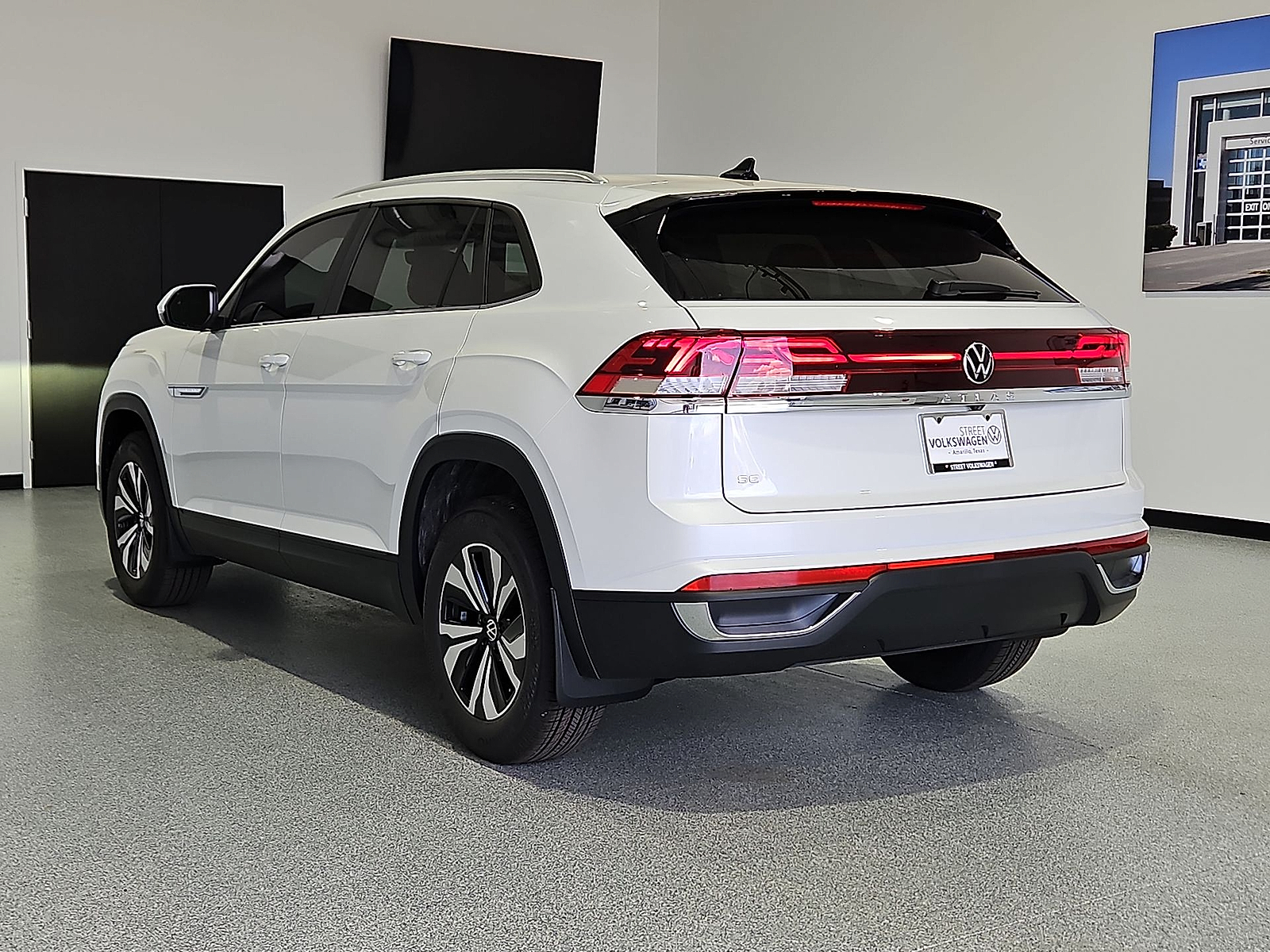 2026 Volkswagen Atlas Cross Sport SE Opal White Pearl at Street VW of Amarillo