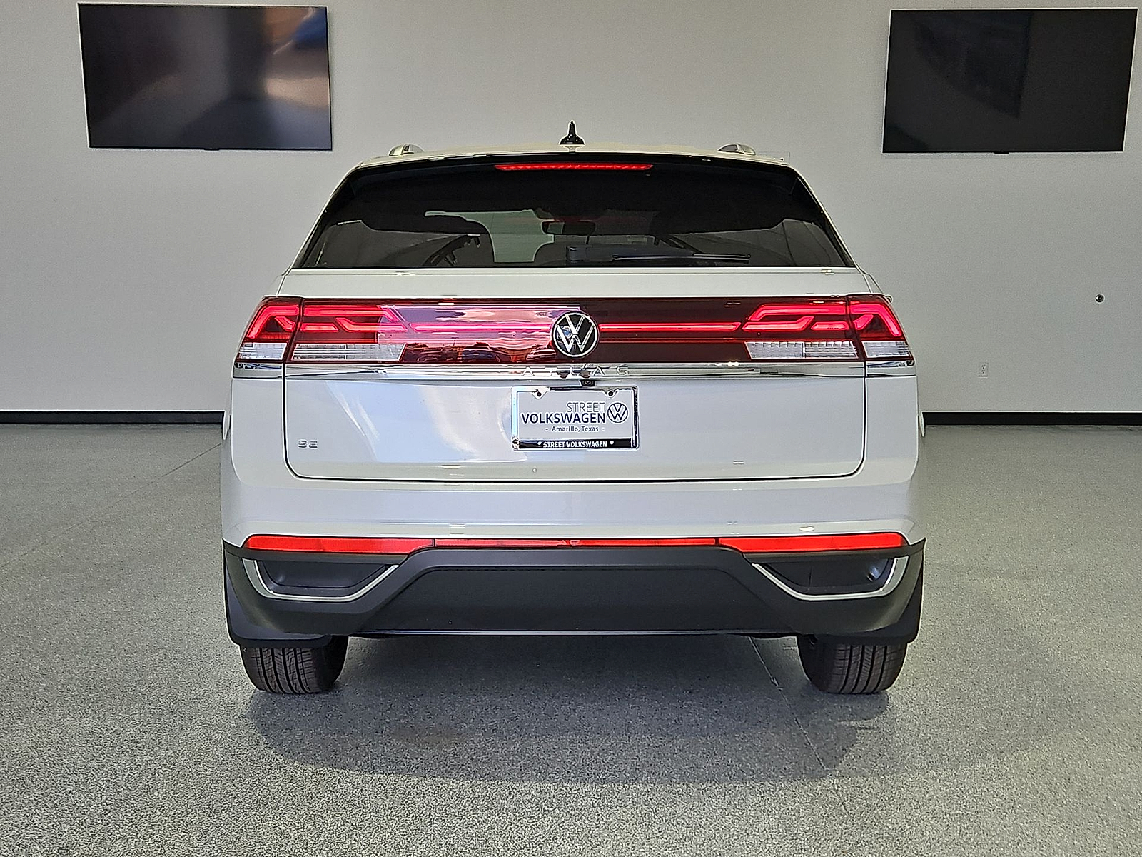 2026 Volkswagen Atlas Cross Sport SE Opal White Pearl at Street VW of Amarillo