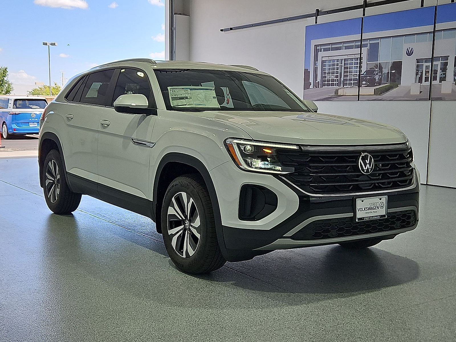 2026 Volkswagen Atlas Cross Sport SE Opal White Pearl at Street VW of Amarillo