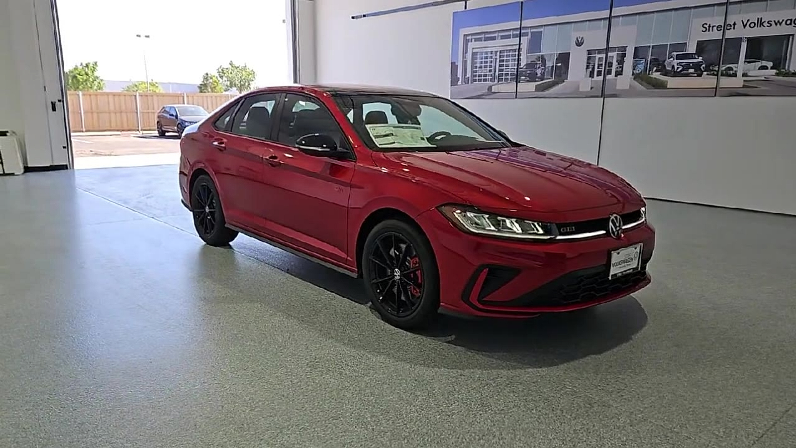 2026 Volkswagen Jetta GLI Autobahn Kings Red Metallic w/Deep Black Roof at Street VW of Amarillo