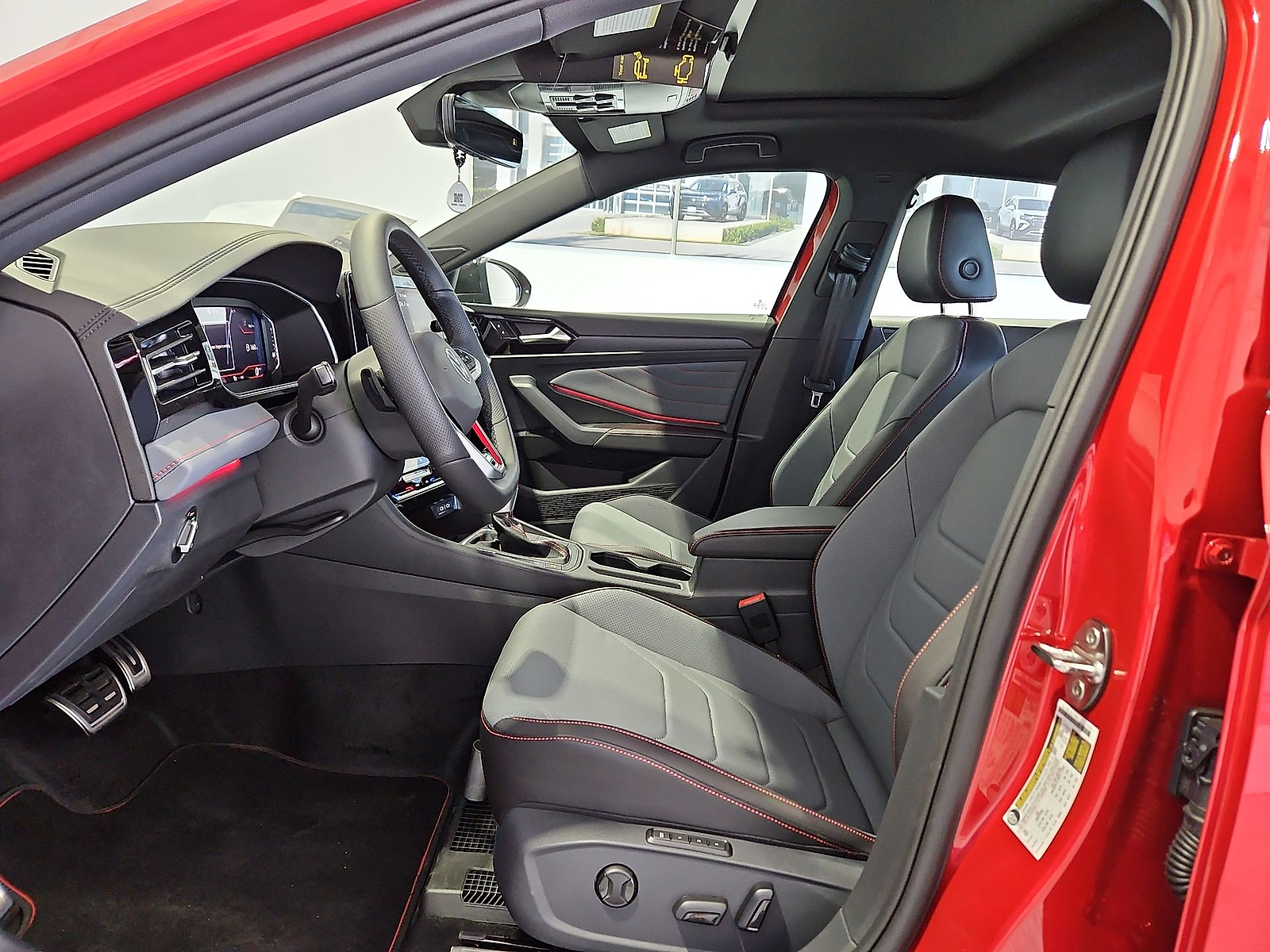 2026 Volkswagen Jetta GLI Autobahn Kings Red Metallic w/Deep Black Roof at Street VW of Amarillo
