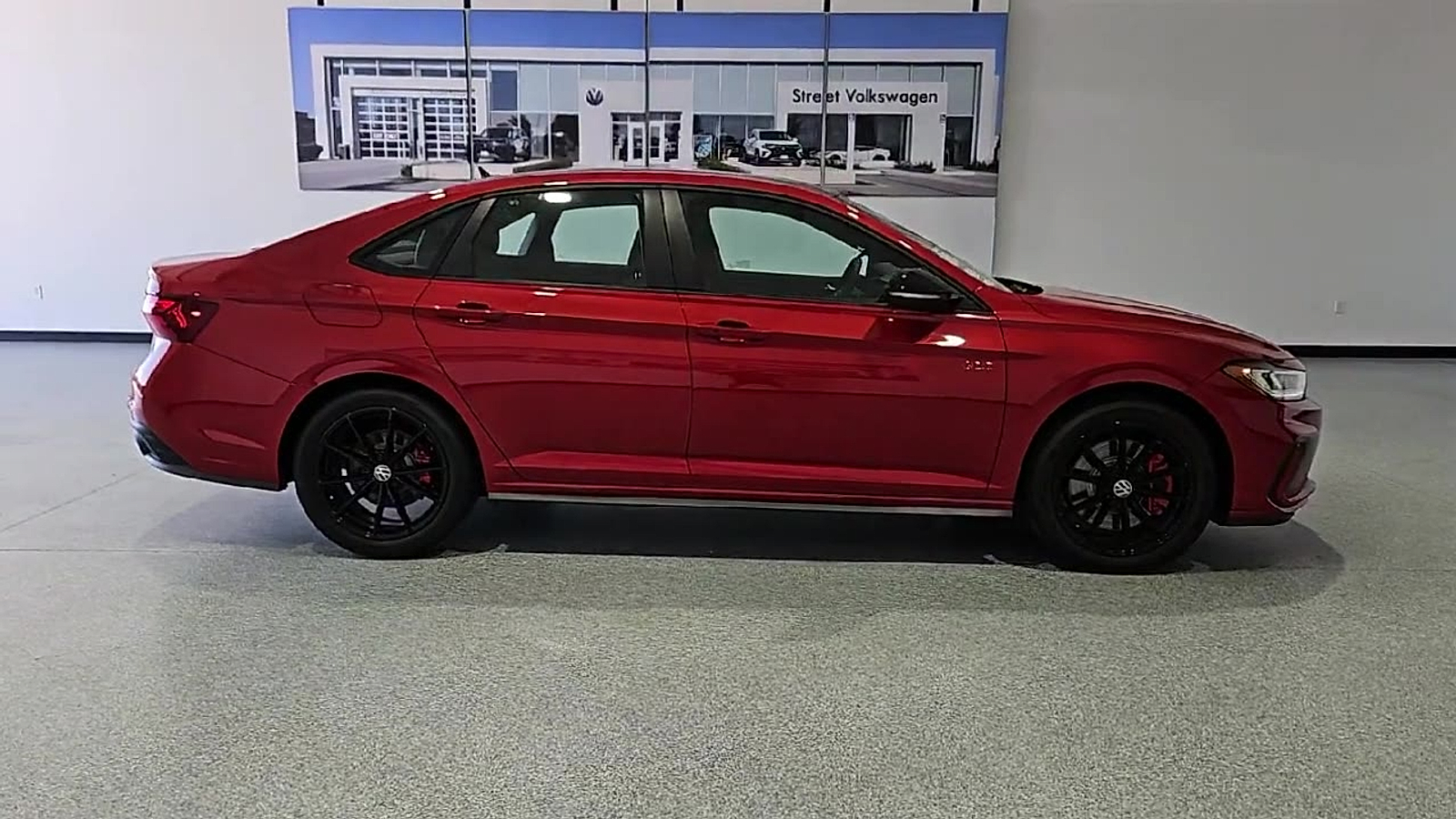 2026 Volkswagen Jetta GLI Autobahn Kings Red Metallic w/Deep Black Roof at Street VW of Amarillo