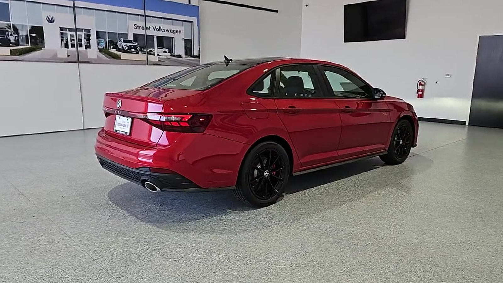 2026 Volkswagen Jetta GLI Autobahn Kings Red Metallic w/Deep Black Roof at Street VW of Amarillo