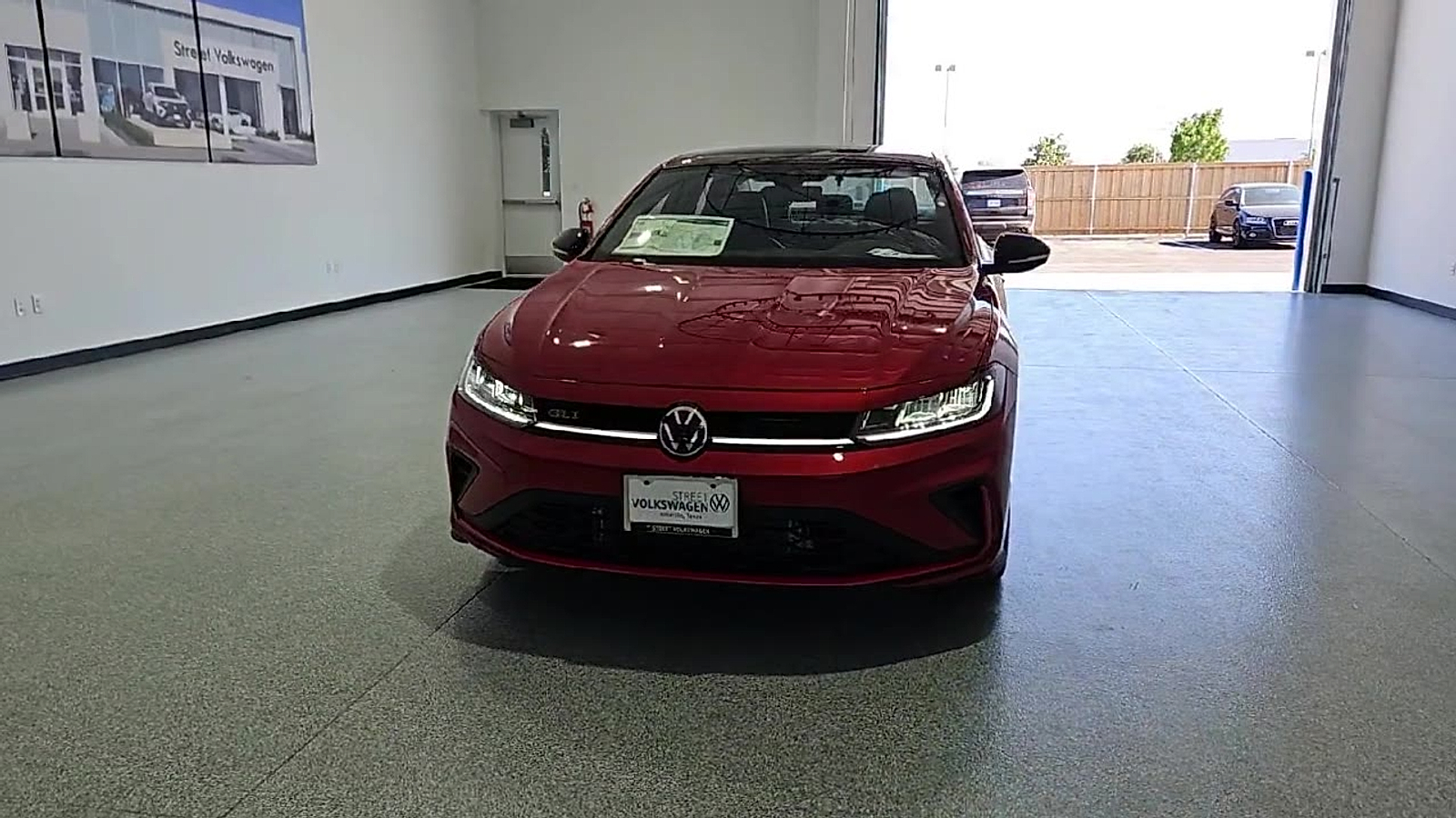 2026 Volkswagen Jetta GLI Autobahn Kings Red Metallic w/Deep Black Roof at Street VW of Amarillo