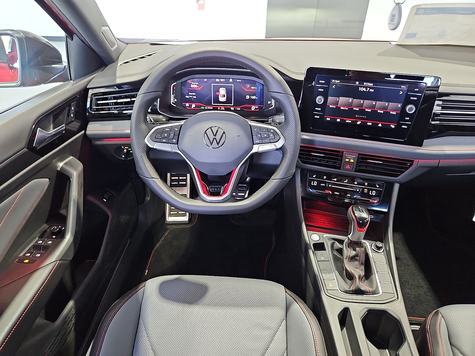 2026 Volkswagen Jetta GLI Autobahn Kings Red Metallic w/Deep Black Roof at Street VW of Amarillo